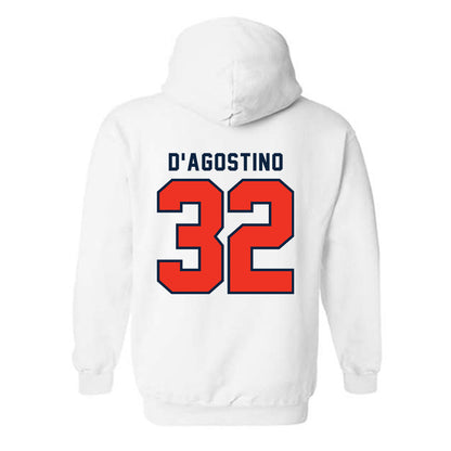 Syracuse - NCAA Men's Lacrosse : Louis D'Agostino - Classic Shersey Hooded Sweatshirt-1