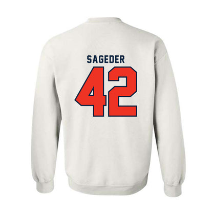 Syracuse - NCAA Men's Lacrosse : Dylan Sageder - Classic Shersey Crewneck Sweatshirt-1