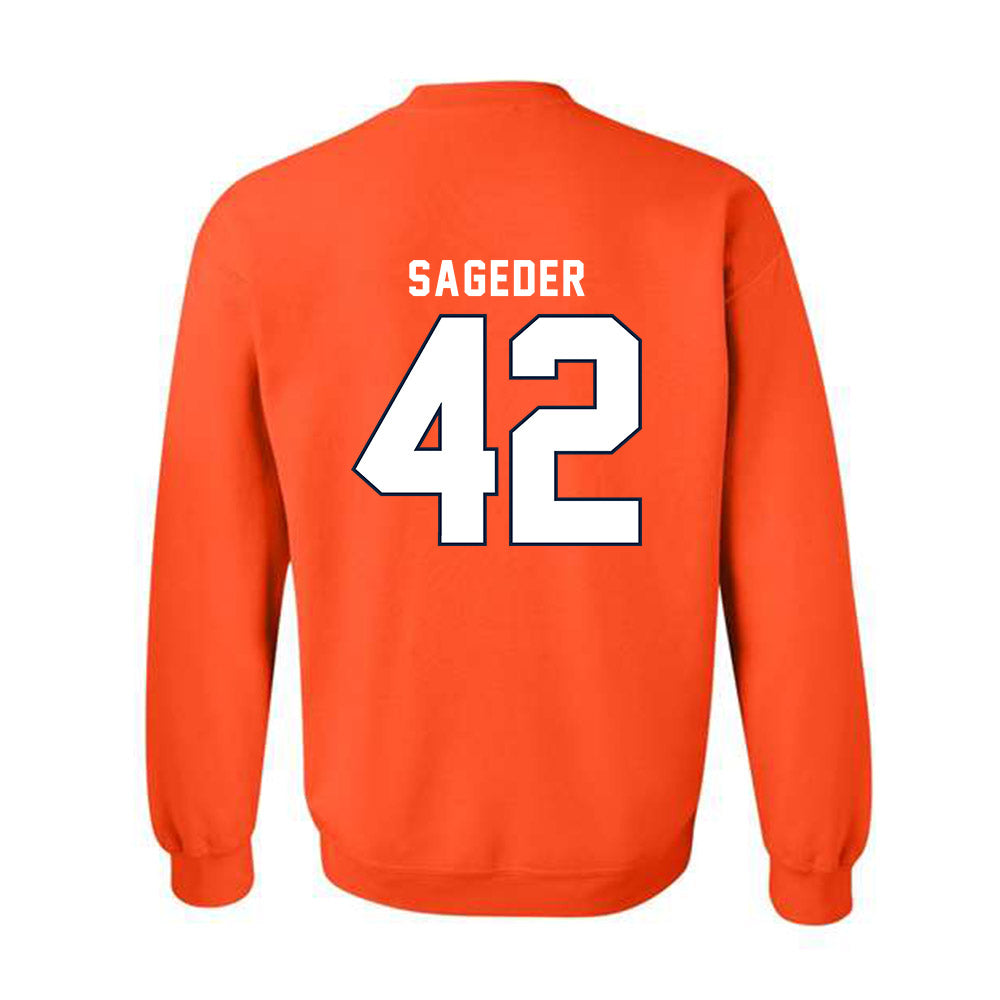 Syracuse - NCAA Men's Lacrosse : Dylan Sageder - Classic Shersey Crewneck Sweatshirt-1