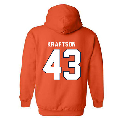 Syracuse - NCAA Men's Lacrosse : Charlie Kraftson - Classic Shersey Hooded Sweatshirt-1