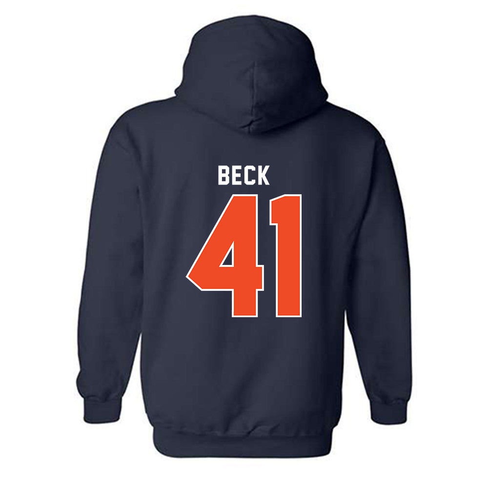 Syracuse - NCAA Men's Lacrosse : Jordan Beck - Classic Shersey Hooded Sweatshirt-1