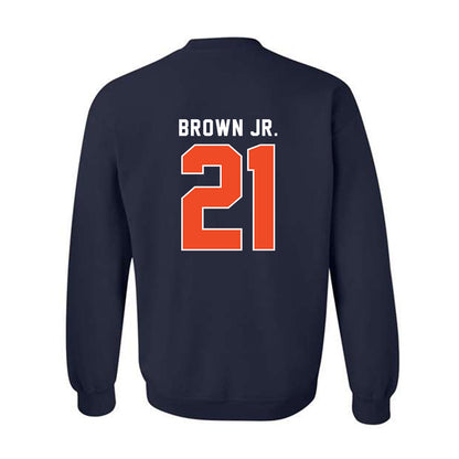 Syracuse - NCAA Football : Fran Brown Jr. - Classic Shersey Crewneck Sweatshirt-1