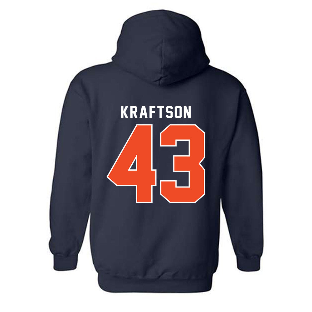 Syracuse - NCAA Men's Lacrosse : Charlie Kraftson - Classic Shersey Hooded Sweatshirt-1