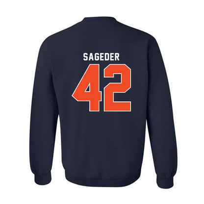 Syracuse - NCAA Men's Lacrosse : Dylan Sageder - Classic Shersey Crewneck Sweatshirt-1