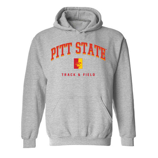 Pitt State - NCAA Men's Track & Field : Jack Haukap - Hooded Sweatshirt-0