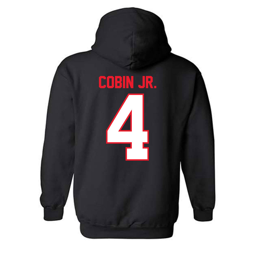 Pitt State - NCAA Men's Basketball : David Cobin Jr. - Hooded Sweatshirt-1