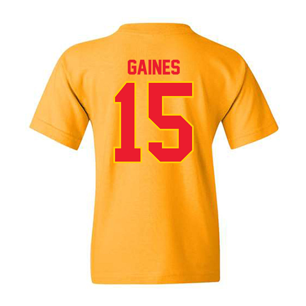 Pitt State - NCAA Football : Daijon Gaines - Youth T-Shirt-1