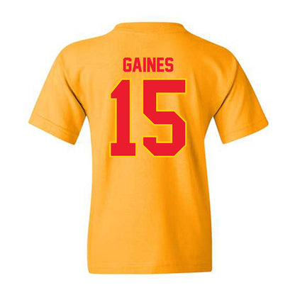 Pitt State - NCAA Football : Daijon Gaines - Youth T-Shirt-1