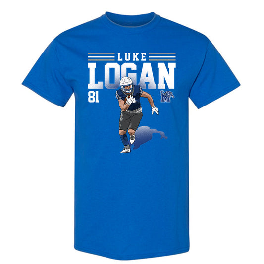 Memphis - NCAA Football : Luke Logan - Individual Caricature T-Shirt