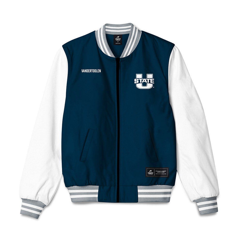 Utah State - NCAA Women's Gymnastics : Lundyn VanderToolen - Bomber Jacket-0