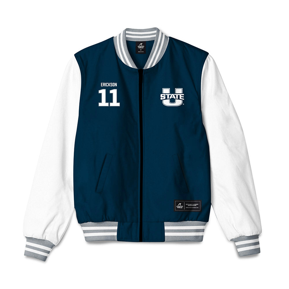 Utah State - NCAA Softball : Kaylee Erickson - Bomber Jacket-0