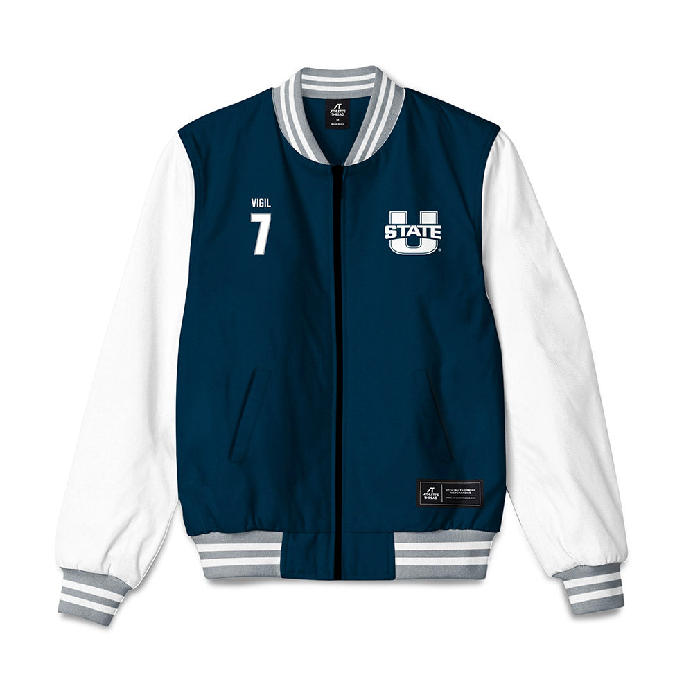 Utah State - NCAA Women's Soccer : Kasie Vigil - Bomber Jacket-0