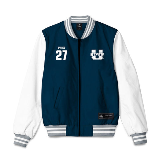 Utah State - NCAA Football : Blake Barnes - Bomber Jacket-0