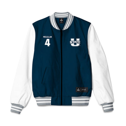 Utah State - NCAA Football : John McClellan - Bomber Jacket-0