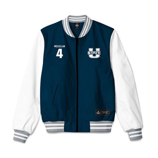 Utah State - NCAA Football : John McClellan - Bomber Jacket-0