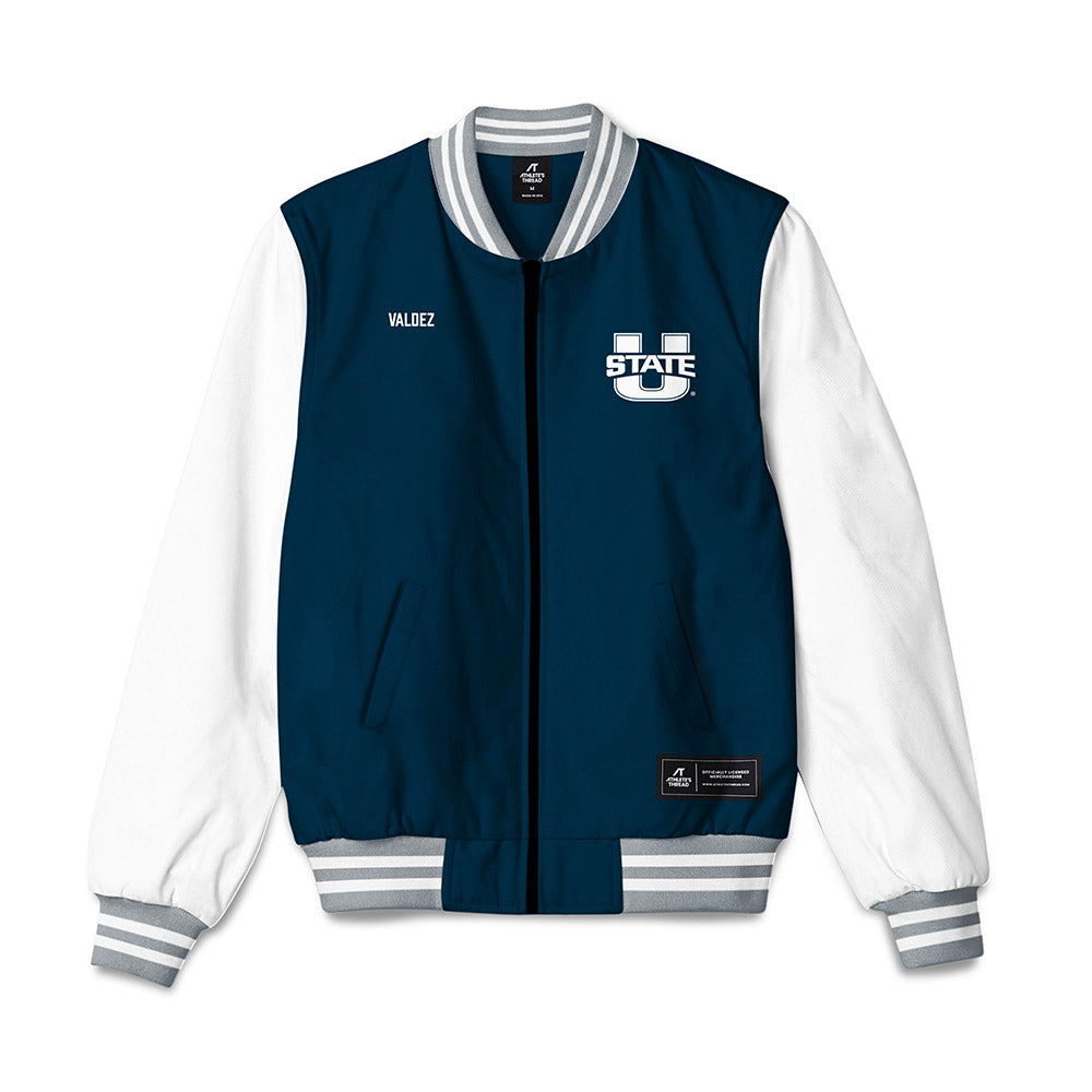 Utah State - NCAA Women's Gymnastics : Alianna Valdez - Bomber Jacket-0