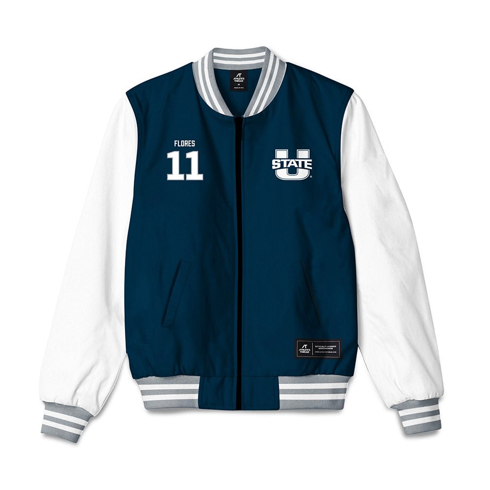 Utah State - NCAA Football : Brody Flores - Bomber Jacket-0