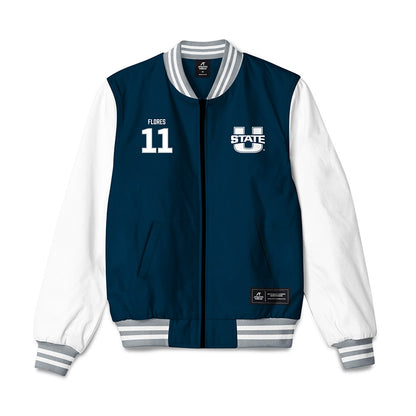 Utah State - NCAA Football : Brody Flores - Bomber Jacket-0