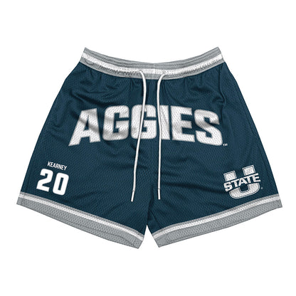 Utah State - NCAA Men's Basketball : Luke Kearney - Shorts-0