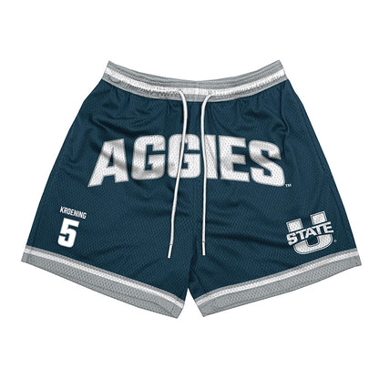 Utah State - NCAA Softball : Faith Kroening - Shorts-0