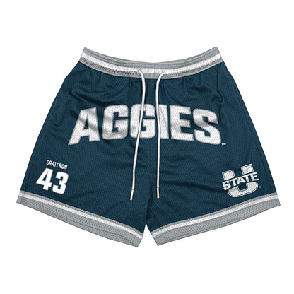 Utah State - NCAA Football : Diego Grateron - Shorts-0