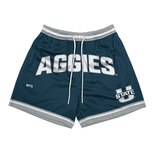 Utah State - NCAA Women's Gymnastics : Mya Witte - Shorts-0