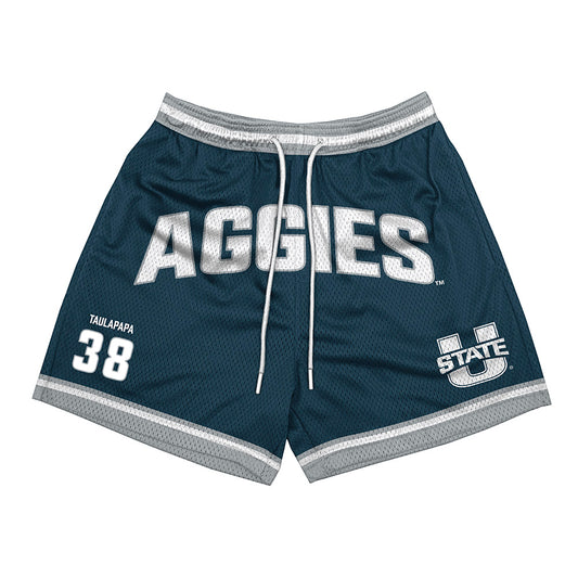Utah State - NCAA Football : Clyde Taulapapa - Shorts-0