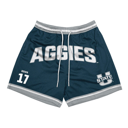 Utah State - NCAA Football : Mataira Brown - Shorts-0