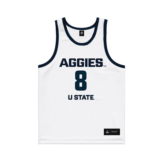 Utah State - NCAA Men's Basketball : Drake Allen - Basketball Jersey-0