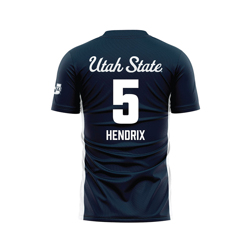 Utah State - NCAA Women's Soccer : Ellie Hendrix - Soccer Jersey-1