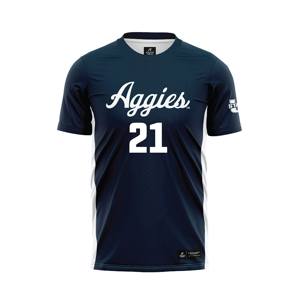 Utah State - NCAA Women's Soccer : Victoria Espinoza - Soccer Jersey-0