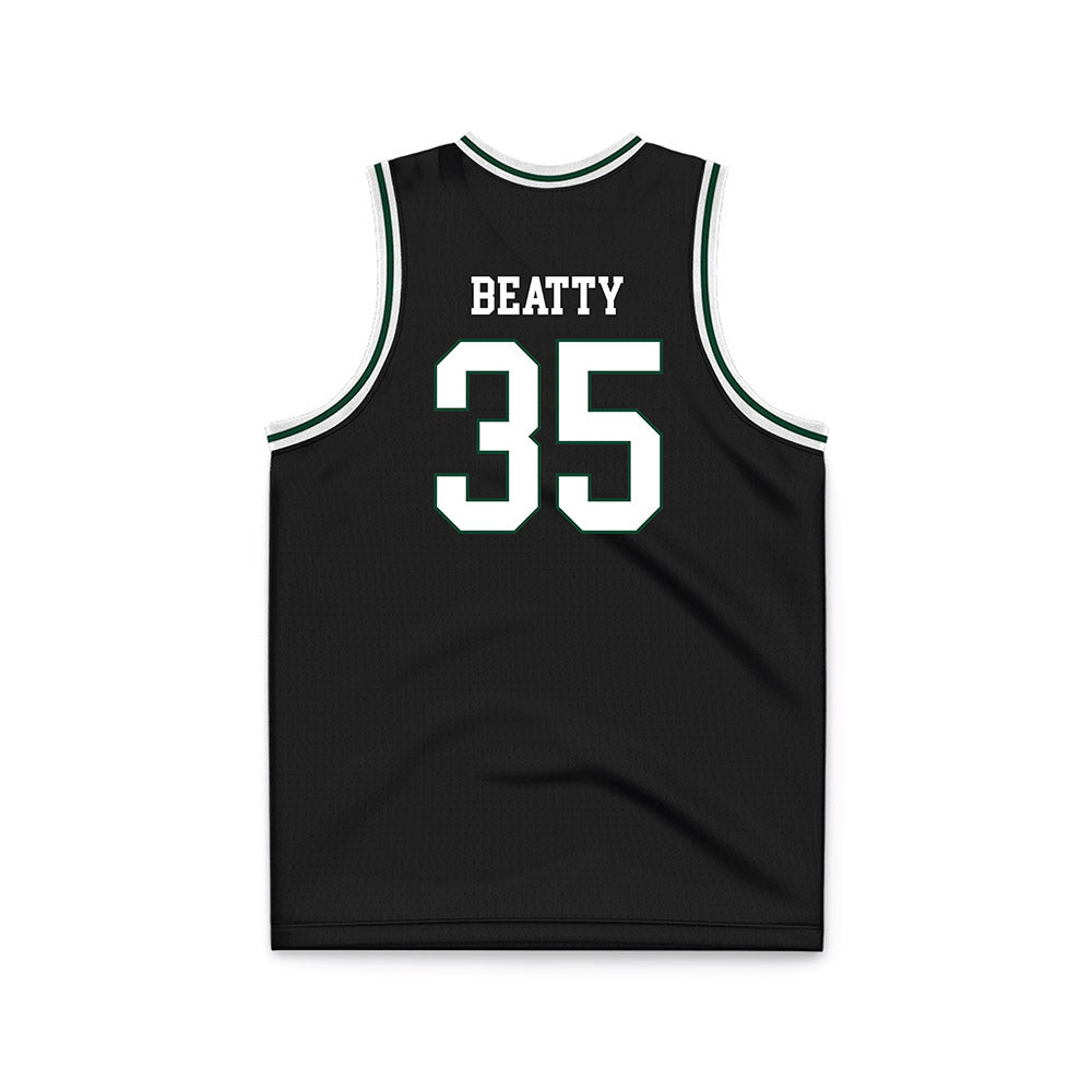 Portland State - NCAA Men's Basketball : Matt Beatty - Black Basketball Jersey-1