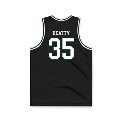 Portland State - NCAA Men's Basketball : Matt Beatty - Black Basketball Jersey-1
