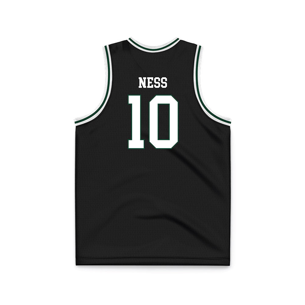 Portland State - NCAA Men's Basketball : Colt Ness - Black Basketball Jersey-1