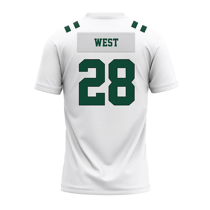 Portland State - NCAA Football : Dionte West - White Premium Football Jersey-1