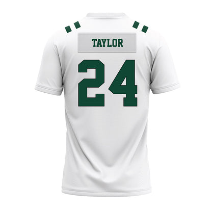 Portland State - NCAA Football : Tre Taylor - White Premium Football Jersey-1