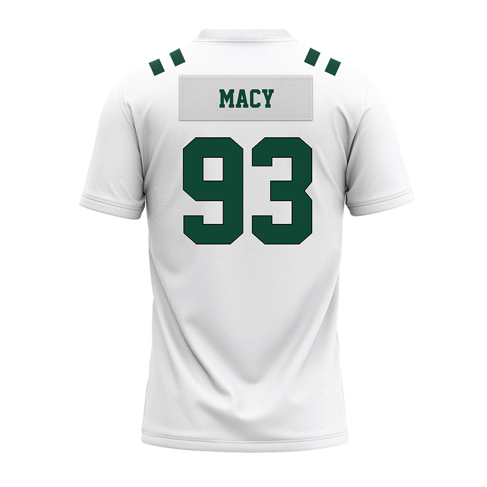 Portland State - NCAA Football : Oliver Macy - White Premium Football Jersey-1