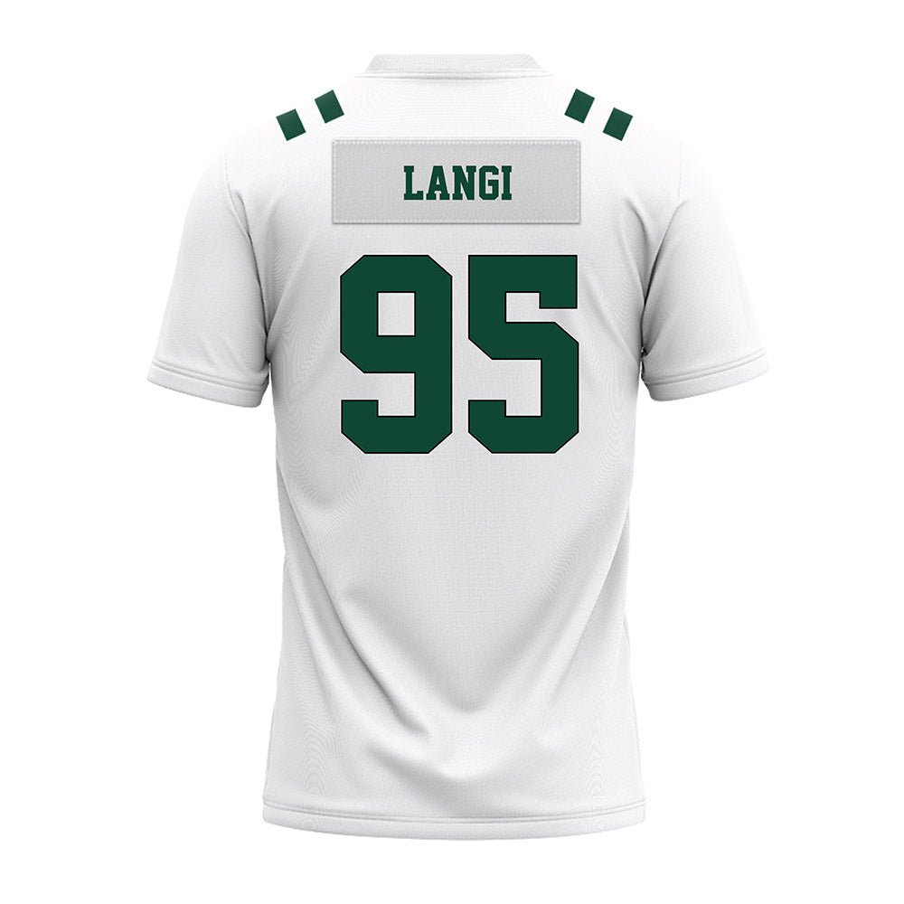 Portland State - NCAA Football : Siaosi Langi - White Premium Football Jersey-1