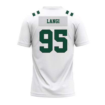 Portland State - NCAA Football : Siaosi Langi - White Premium Football Jersey-1