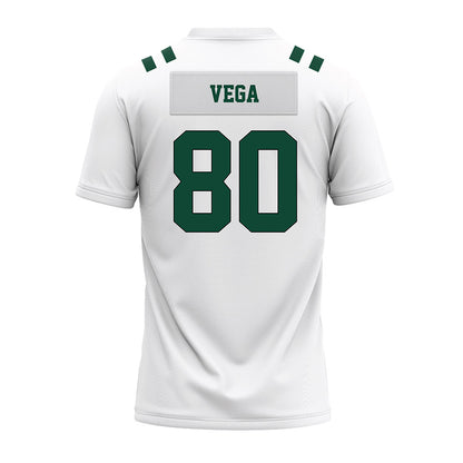 Portland State - NCAA Football : Eddie Vega - White Premium Football Jersey-1