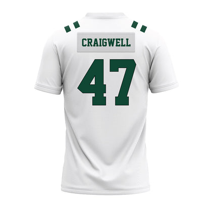 Portland State - NCAA Football : Justin Craigwell - White Premium Football Jersey-1