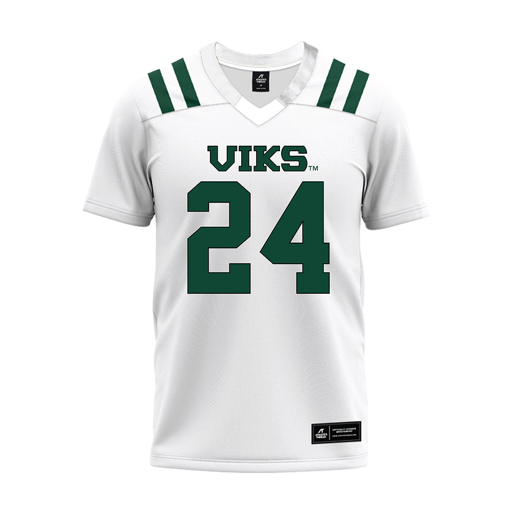 Portland State - NCAA Football : Tre Taylor - White Premium Football Jersey-0