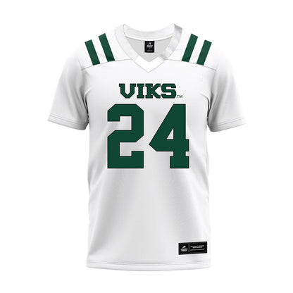 Portland State - NCAA Football : Tre Taylor - White Premium Football Jersey-0