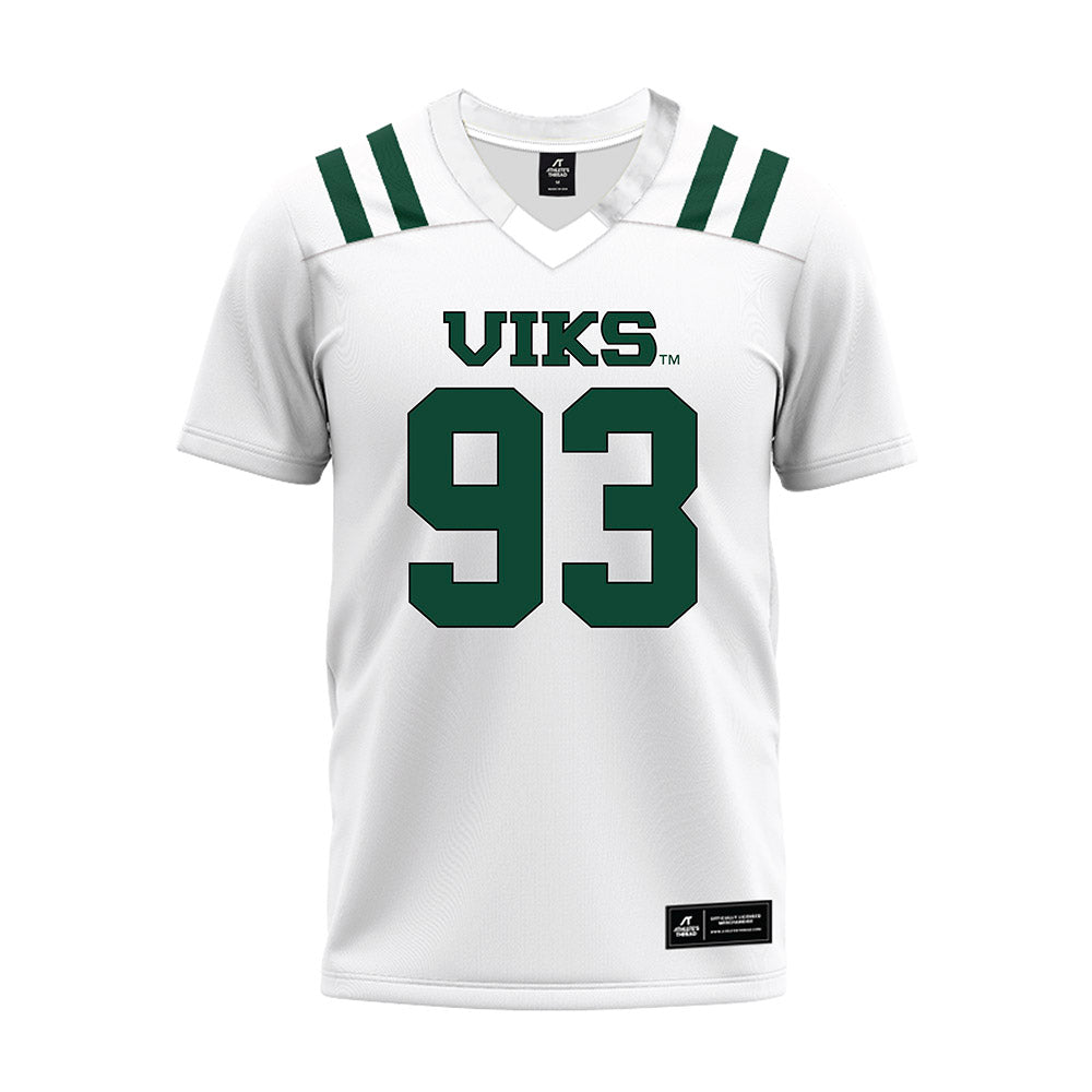 Portland State - NCAA Football : Oliver Macy - White Premium Football Jersey-0