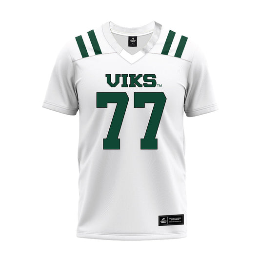 Portland State - NCAA Football : Jakob Belton - White Premium Football Jersey