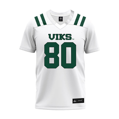 Portland State - NCAA Football : Eddie Vega - White Premium Football Jersey-0