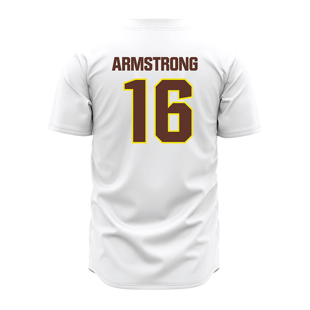 Quincy - NCAA Baseball : Cam Armstrong - White Jersey-1