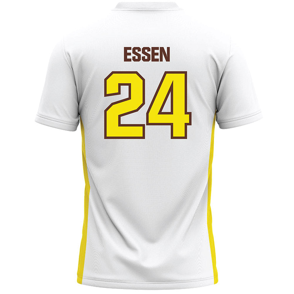 Quincy - NCAA Men's Lacrosse : Jameson Essen - White Lacrosse Jersey -1