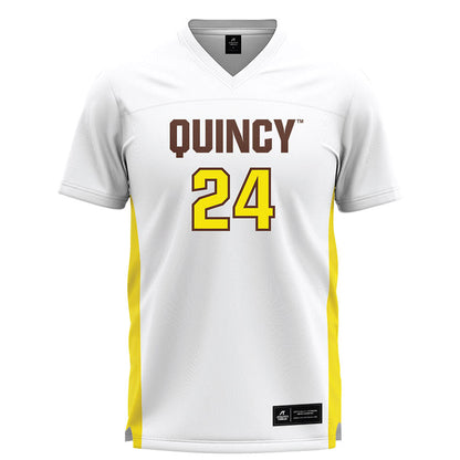 Quincy - NCAA Men's Lacrosse : Jameson Essen - White Lacrosse Jersey -0