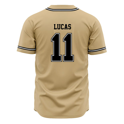 UNC Pembroke - NCAA Baseball : Landon Lucas - Gold Jersey-1